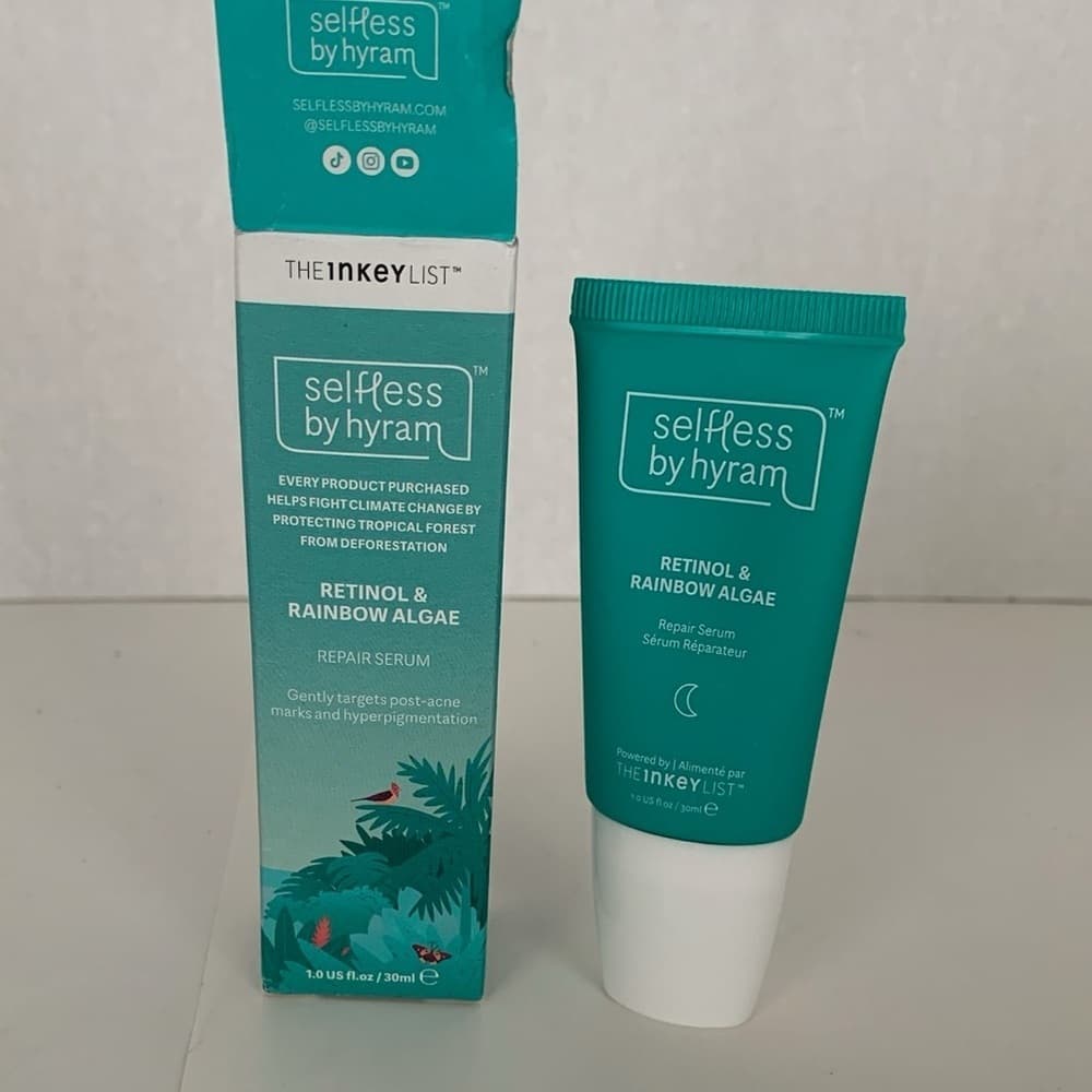 NIB Selfless by Hyram The Inkey List Retinol & Rainbow Algae Repair Serum 1 floz - Thumbnail 4