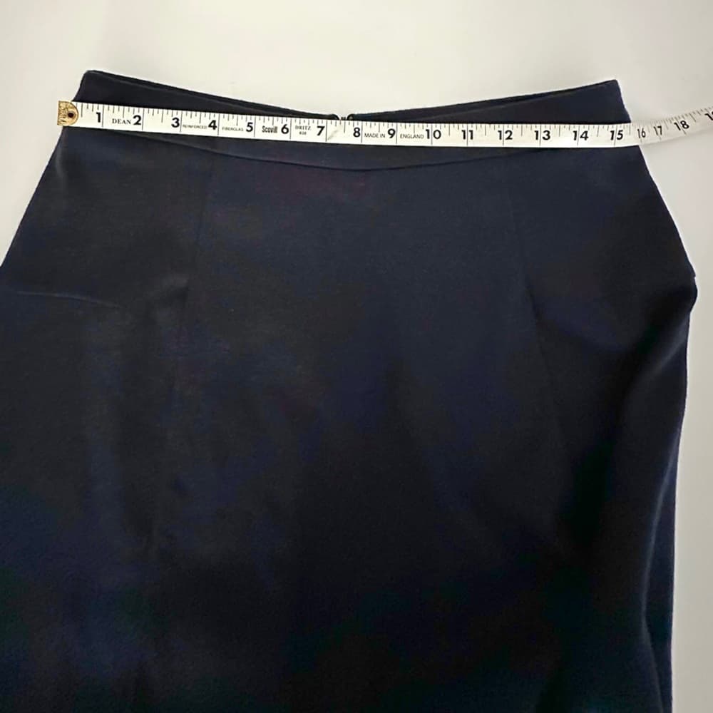 Atea Oceanie Navy Blue Flared A-Line Mini Skirt Women Size 40 / US 8 Minimalist - Thumbnail 12