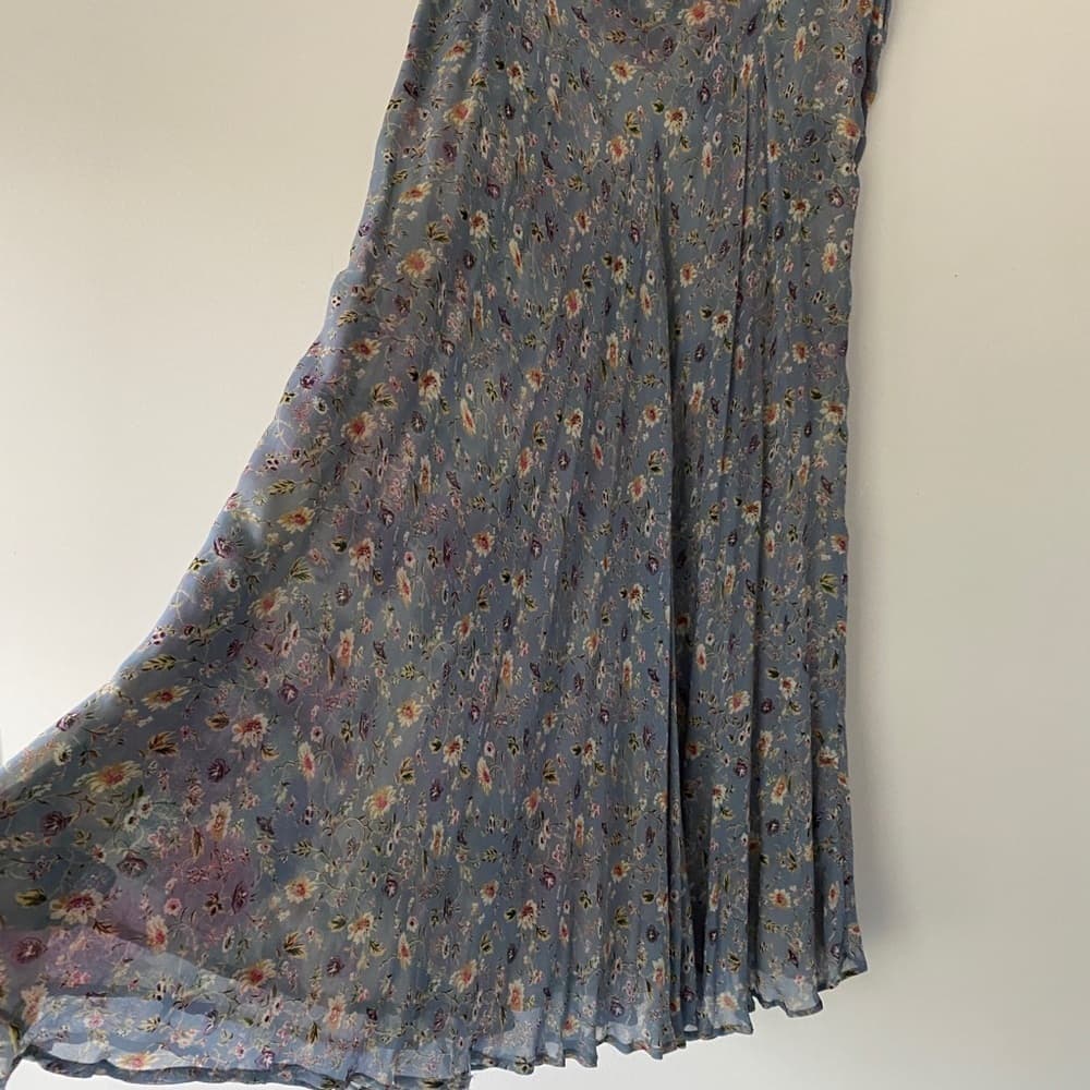 Modest Floral Vintage Reversible Cottagecore Maxi Skirt - see listing about size - Thumbnail 5