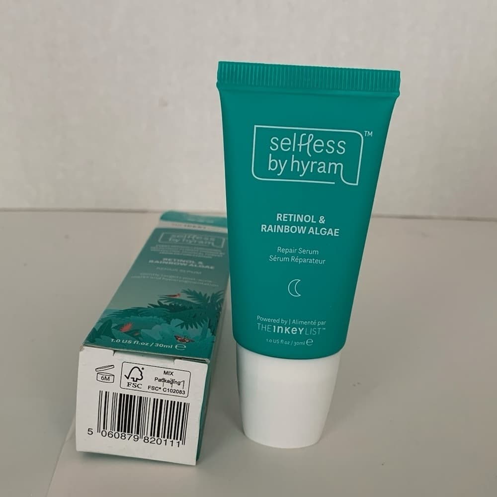 NIB Selfless by Hyram The Inkey List Retinol & Rainbow Algae Repair Serum 1 floz - Thumbnail 2