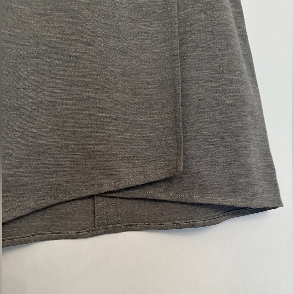 Sonia Rykiel A-line Wool Grey Skirt Slit Back Button Zip Closure Luxury Size 42 - Thumbnail 5