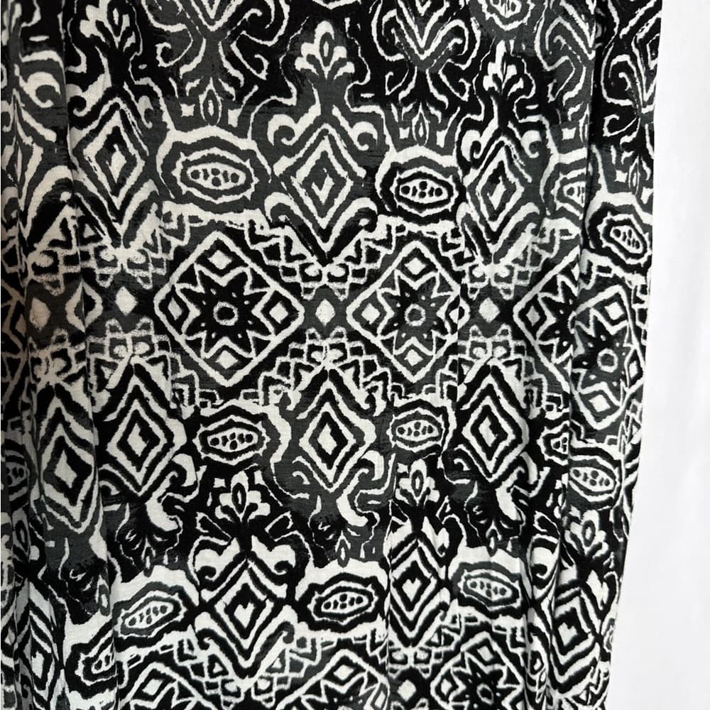 NWT American Rag Black & White Sydney Boho Tribal Print Maxi Skirt Size Small - Thumbnail 2
