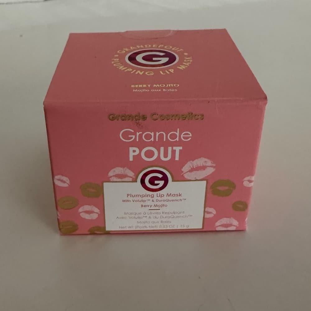 NIB Grande Cosmetics GrandePout Plumping Lip Mask in Berry Mojito - Thumbnail 3