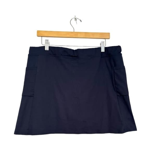 NEW Navy Athletic Skort Built In Shorts Active Casual Skirt 4XL Tennis Golf - Thumbnail 6