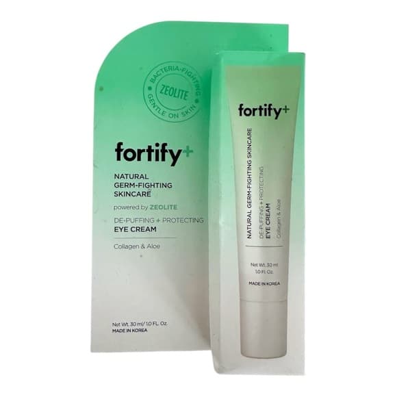 NIB Fortify+ Natural Germ-Fighting De-Puffing Eye Cream With Zeolite 30ml Travel - Thumbnail 4