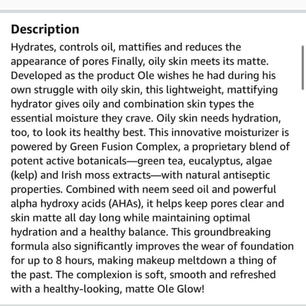 NEW Ole Henriksen Counter Balance Oil Control Hydrator 15ml Moisturizer Discon. - Thumbnail 6