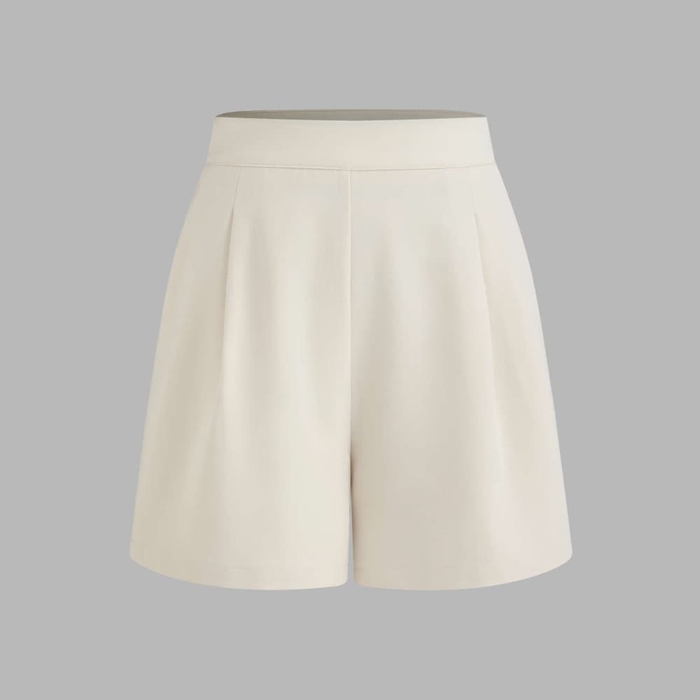 NWOT Cider Woven Mid Rise Solid Pocket Shorts Beige | TAGS CUT OUT SEE NOTES - Thumbnail 3