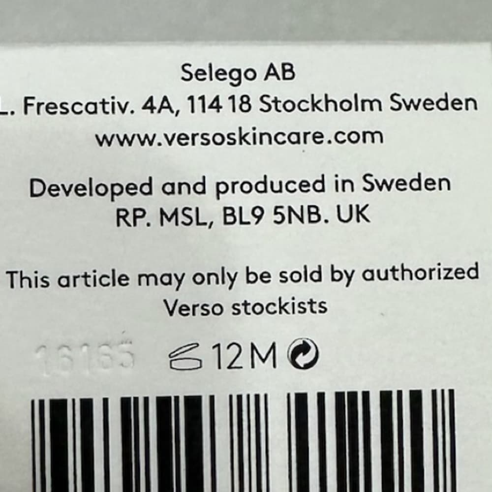 NIB Verso Cleansing Balm with Jojoba Beads Full Size 100 ml / 3.38 Fl oz - Thumbnail 7