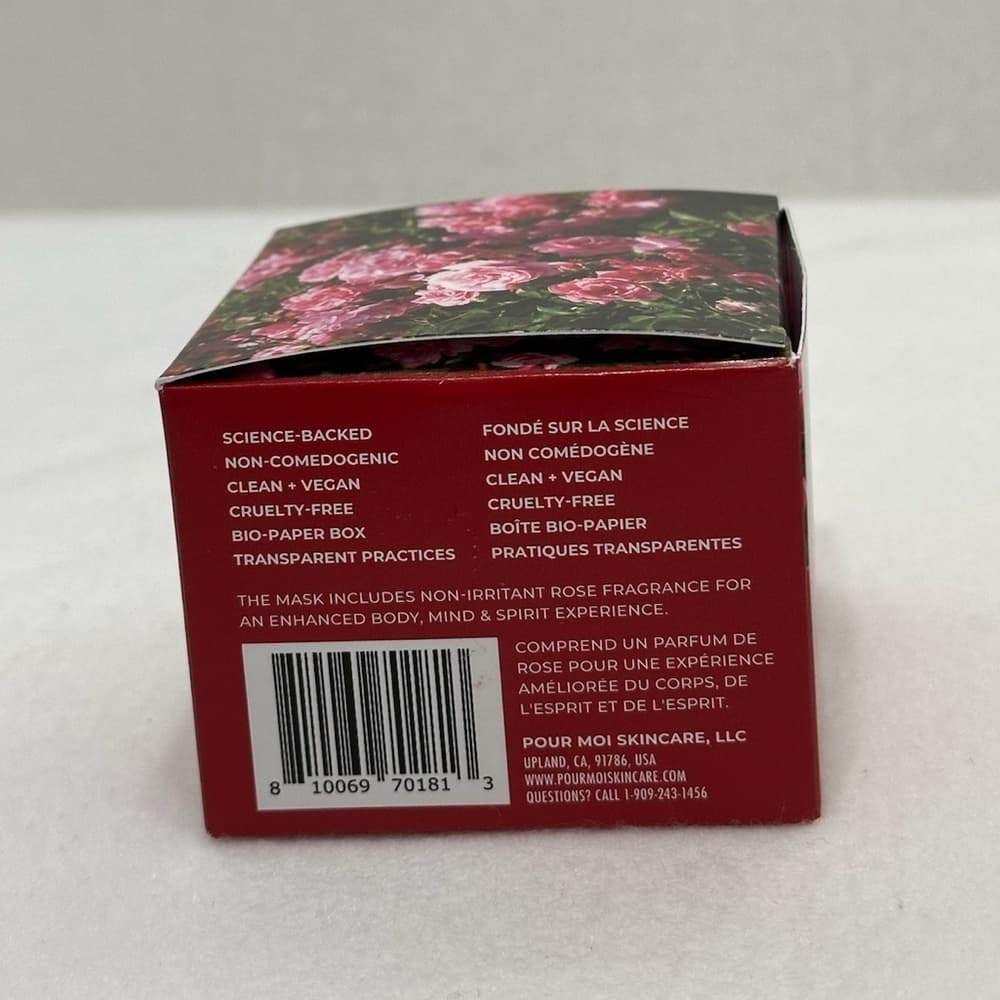 Pour Moi Skincare Rose Moisture Mask Protect Skin from Stress NEW 1.69fl oz - Thumbnail 5