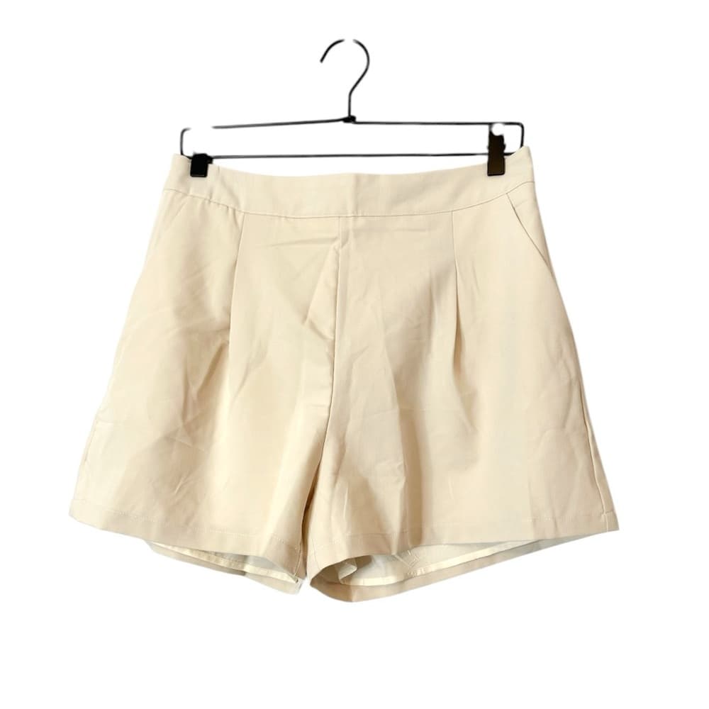 NWOT Cider Woven Mid Rise Solid Pocket Shorts Beige | TAGS CUT OUT SEE NOTES - Thumbnail 4