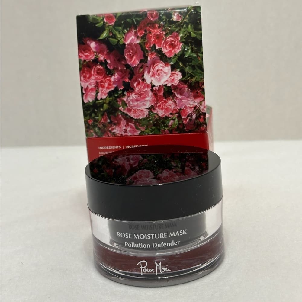 Pour Moi Skincare Rose Moisture Mask Protect Skin from Stress NEW 1.69fl oz - Thumbnail 2