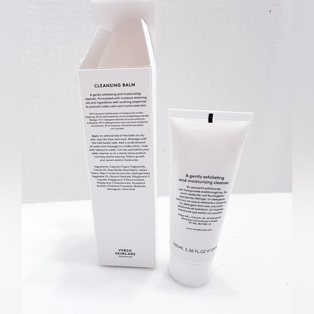 NIB Verso Cleansing Balm with Jojoba Beads Full Size 100 ml / 3.38 Fl oz - Thumbnail 2