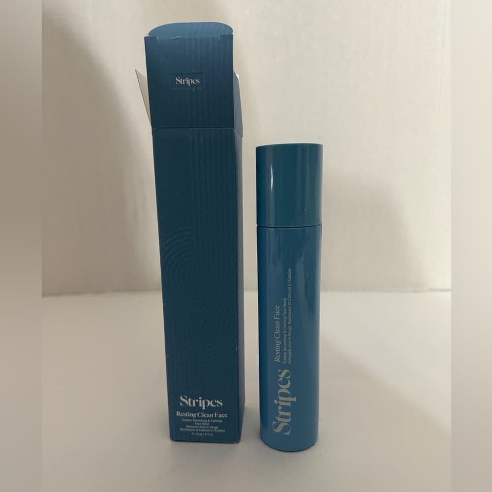 NIB Stripes Resting Clean Face Ectoine Nourishing & Calming Face Wash 3.7oz - Thumbnail 2