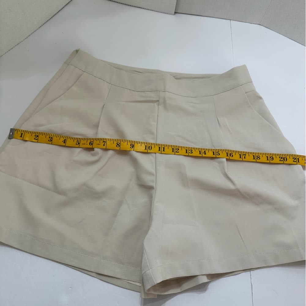 NWOT Cider Woven Mid Rise Solid Pocket Shorts Beige | TAGS CUT OUT SEE NOTES - Thumbnail 14