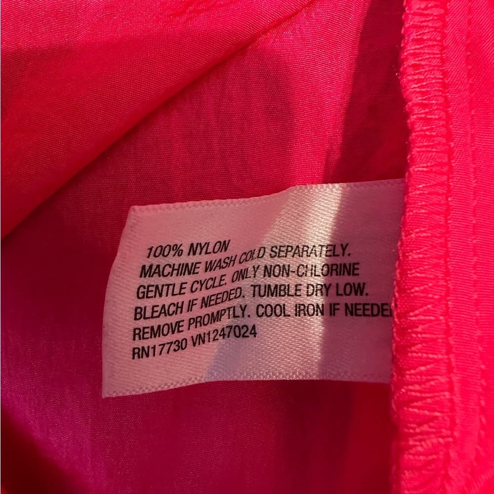 Future Collective Alani Noelle Hot Pink High Rise Nylon Running Shorts Small - Thumbnail 5