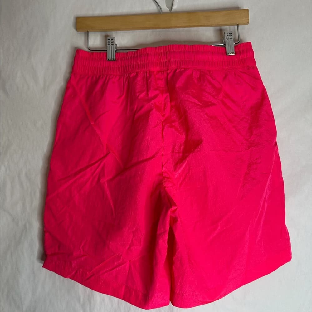 Future Collective Alani Noelle Hot Pink High Rise Nylon Running Shorts Small - Thumbnail 8