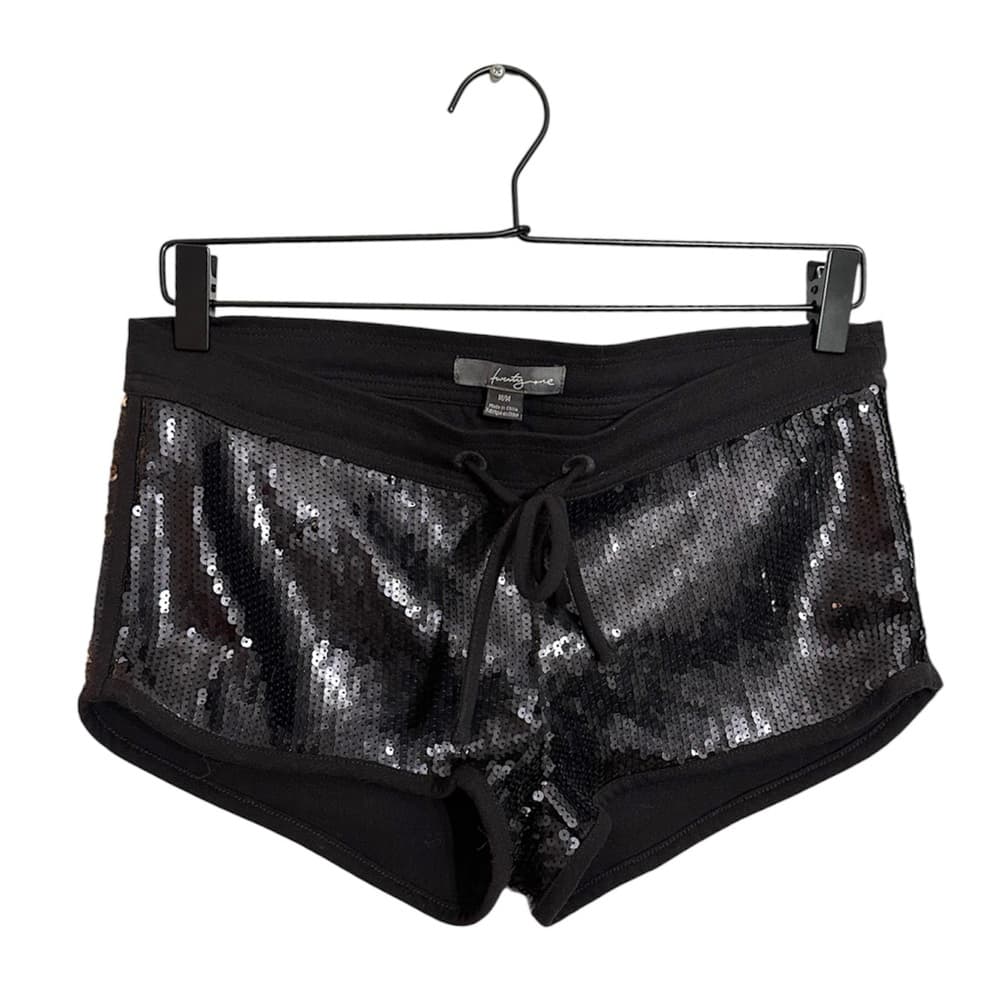 Forever 21 Black Sequin Disco Booty Shorts Size Medium - Thumbnail 7