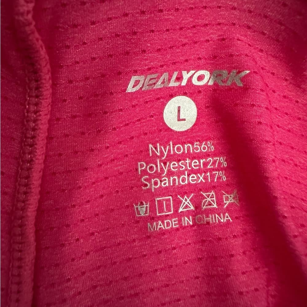 Dealyork Pink Cycling Padded Shorts Women’s Size Large Spin Class Fit - Thumbnail 3