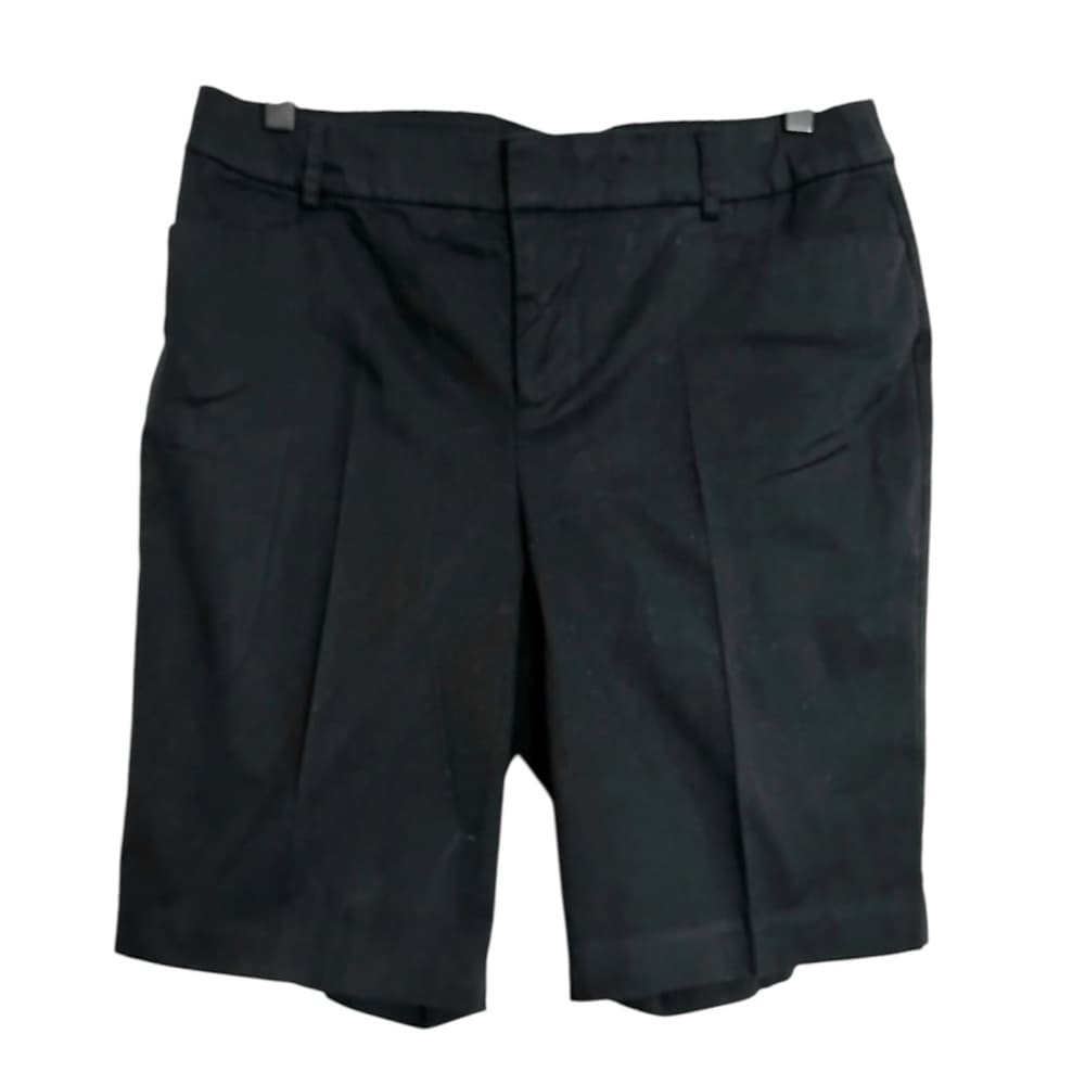 Charter Club Black Bermuda Shorts Womens Size 10 Classic Flat Front Mid Length - Thumbnail 12