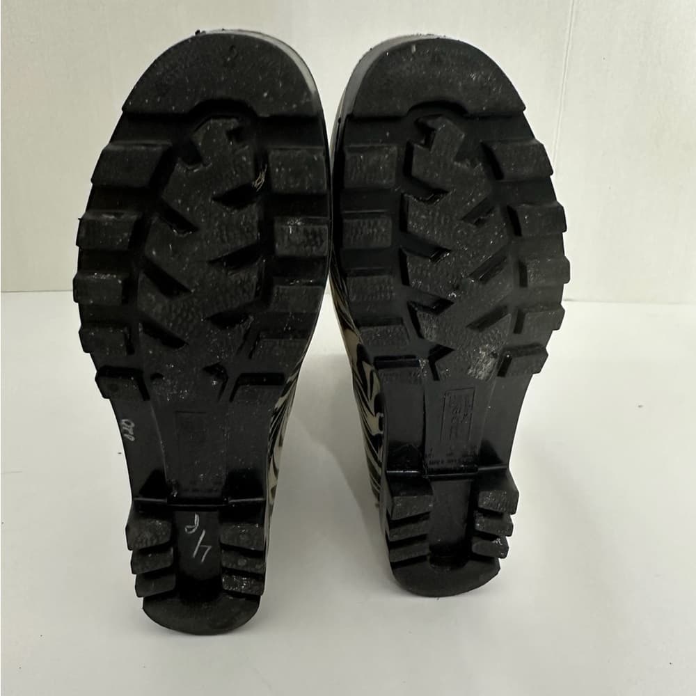 Capelli New York Zebra Print Rain Boots Black White Women’s Size 7 US Waterproof - Thumbnail 7