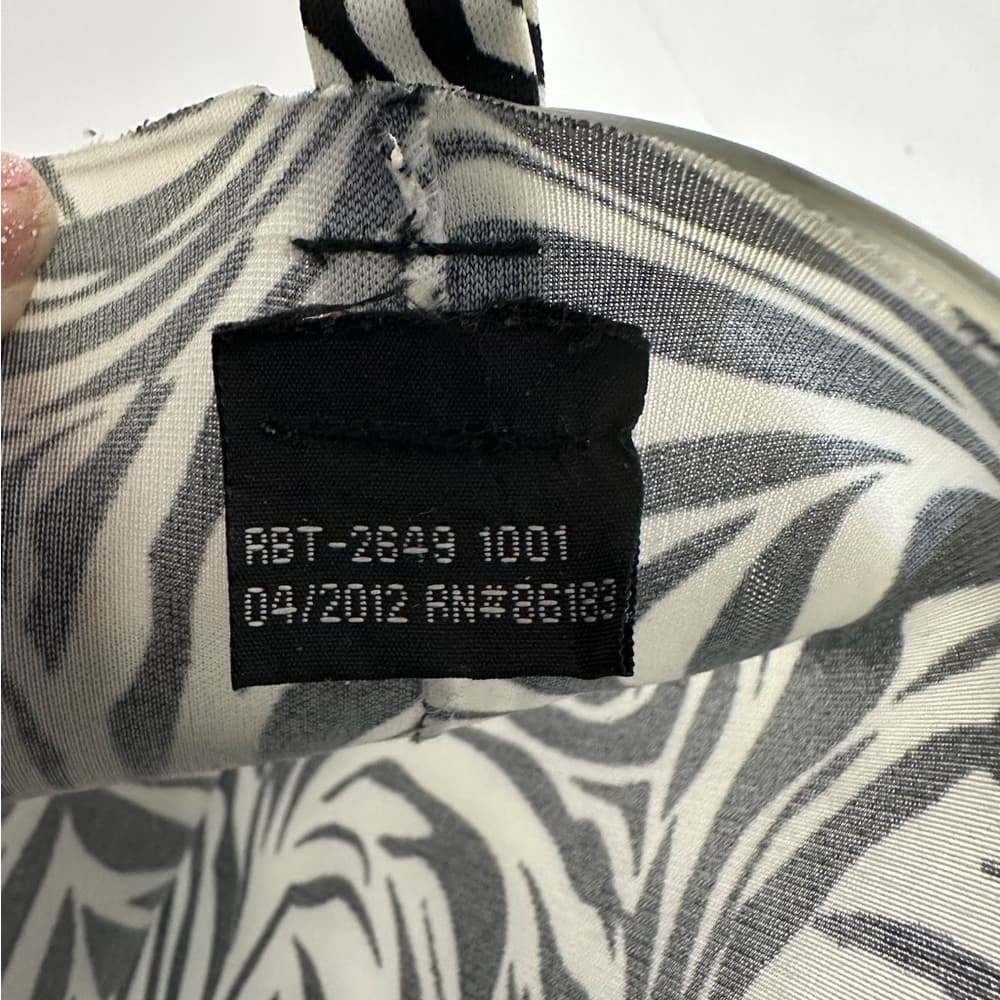 Capelli New York Zebra Print Rain Boots Black White Women’s Size 7 US Waterproof - Thumbnail 2