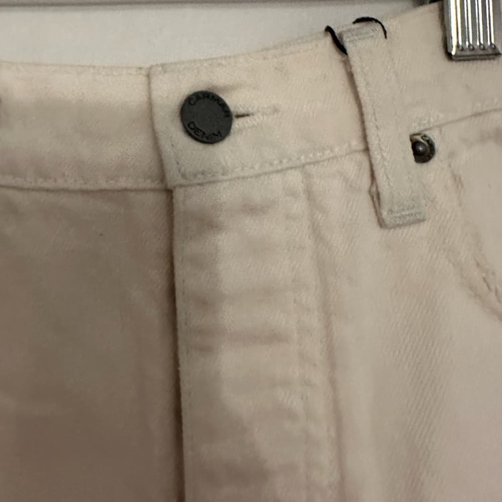 NWT Carmar Titania Distressed White Denim Jean Shorts Size 28 Festival SEE NOTE - Thumbnail 14