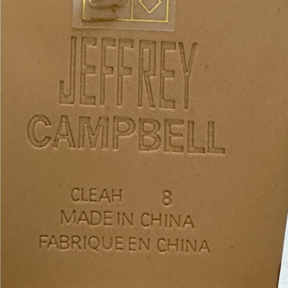 Jeffrey Campbell Cleah Strap Slides Snakeskin Footbed Sandals NIB Clear Size 8 - Thumbnail 11