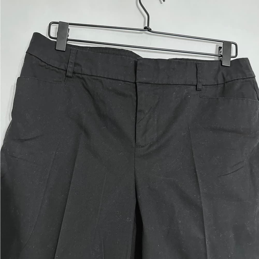 Charter Club Black Bermuda Shorts Womens Size 10 Classic Flat Front Mid Length - Thumbnail 2