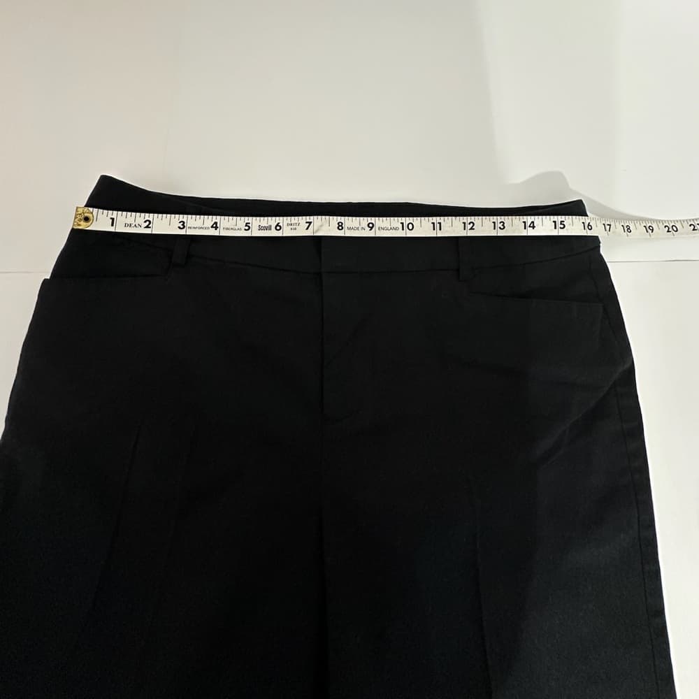 Charter Club Black Bermuda Shorts Womens Size 10 Classic Flat Front Mid Length - Thumbnail 4