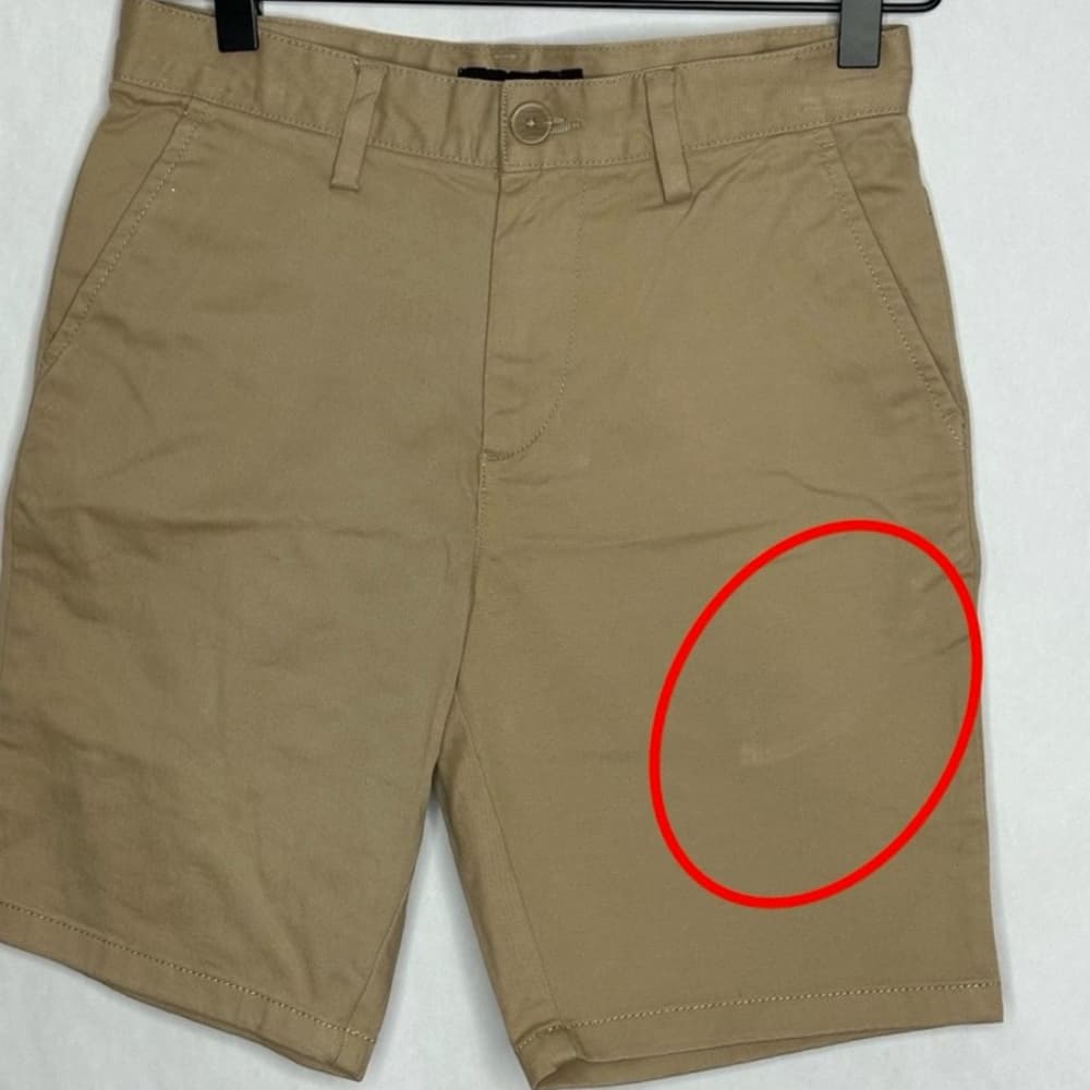 Nordstrom Khaki Cotton Bermuda Shorts Size 10 Classic Tailored Casual SEE NOTE - Thumbnail 9