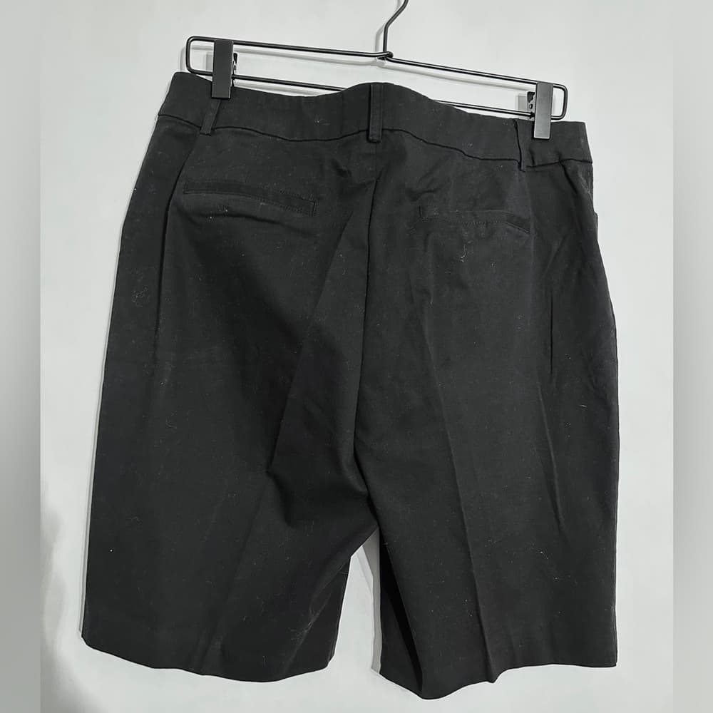 Charter Club Black Bermuda Shorts Womens Size 10 Classic Flat Front Mid Length - Thumbnail 3