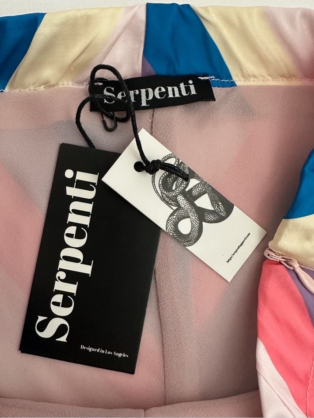 NWT Serpenti Chevron Stripe Ruffle Hem Micro Hot Shorts Pinup Style Retro XSmall - Thumbnail 8