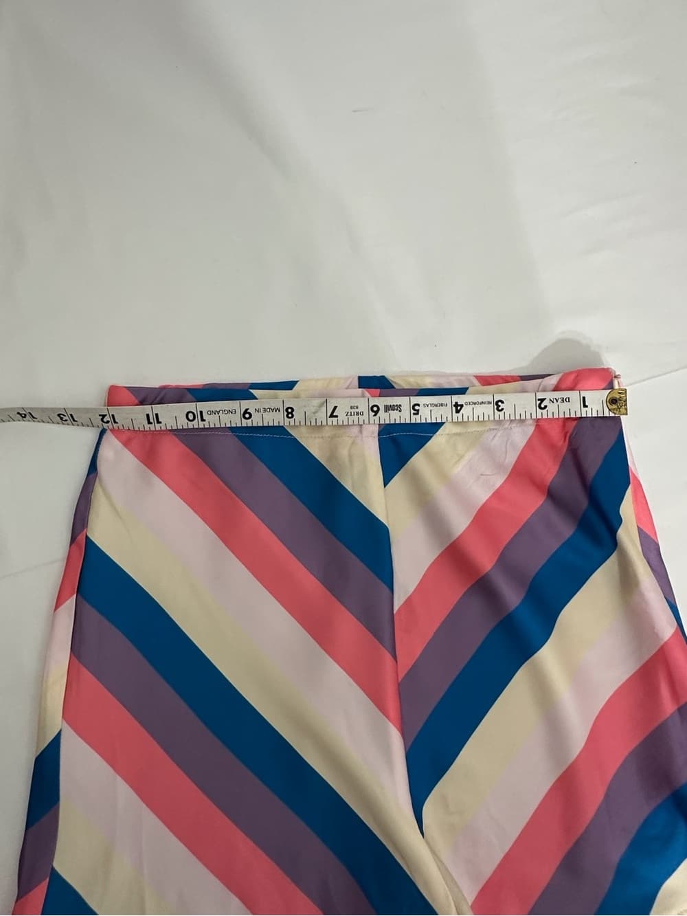 NWT Serpenti Chevron Stripe Ruffle Hem Micro Hot Shorts Pinup Style Retro XSmall - Thumbnail 11