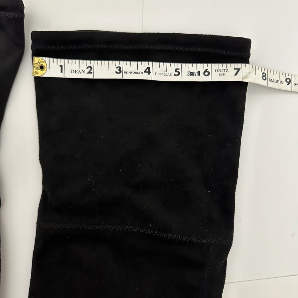 Express Black Floral Embroidered Over-the-Knee Boots Size 7 - Thumbnail 10