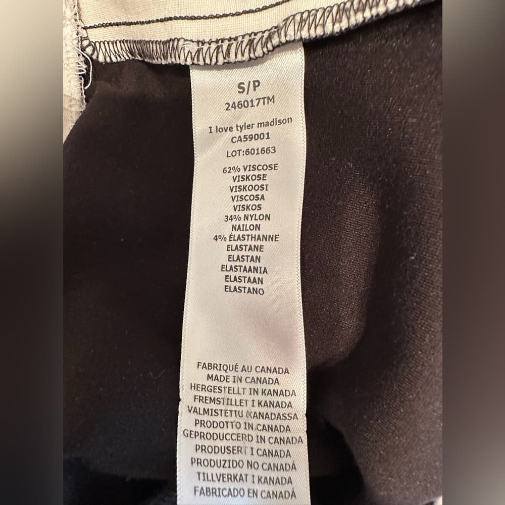 I Love Tyler Madison Colorblock Pants Black White Size Small | ILTM Minimalist - Thumbnail 7