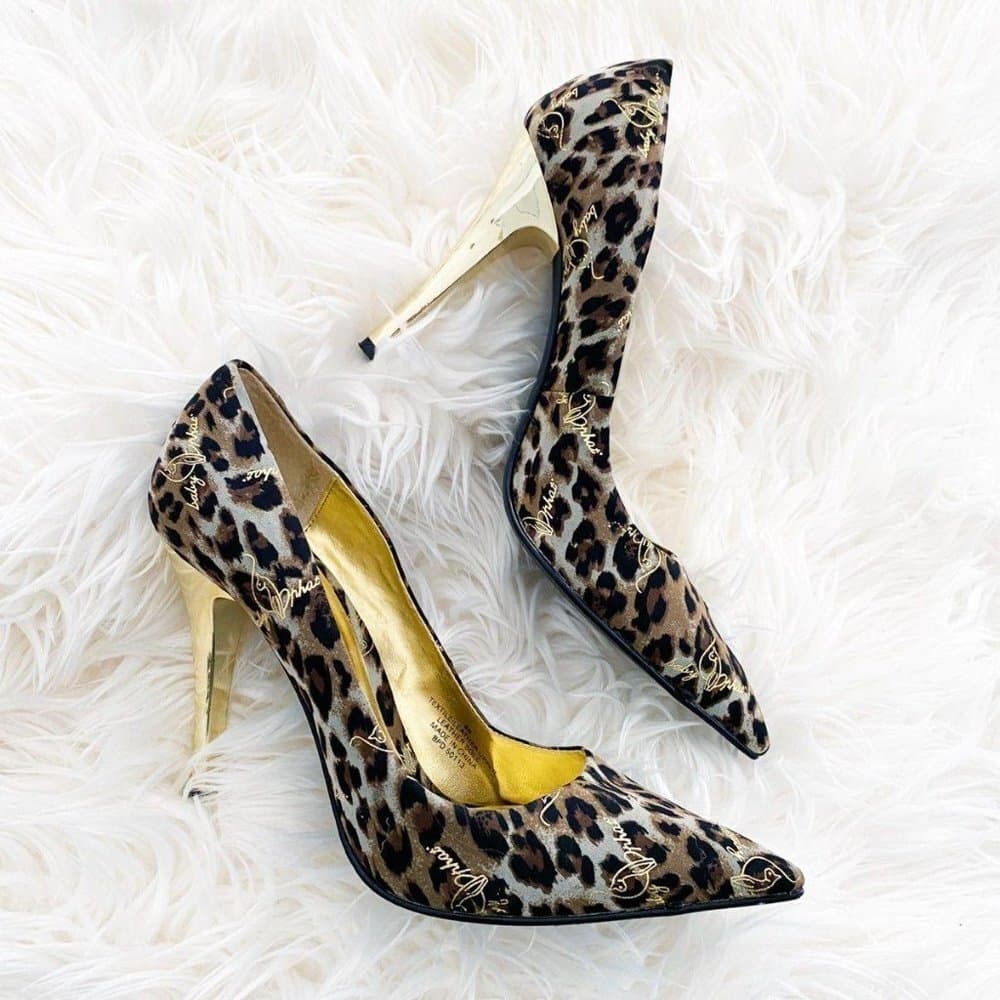 Baby Phat Leopard Print Gold Heels Vintage Y2K Customized 🎉HOST PICK 🎉 - Thumbnail 2