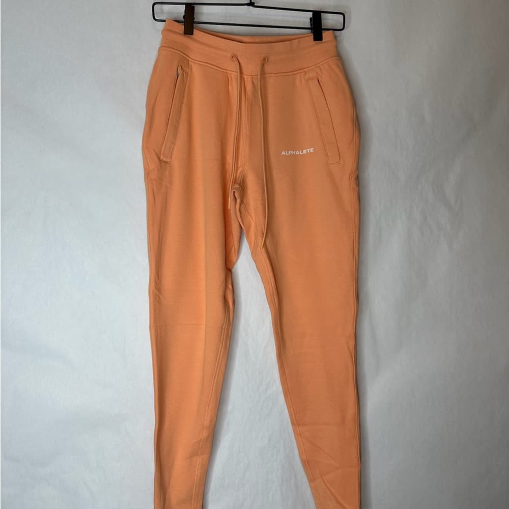 NWOT Alphalete Essential Joggers in Orange Frost Size Small Womens Workout Pants - Thumbnail 10