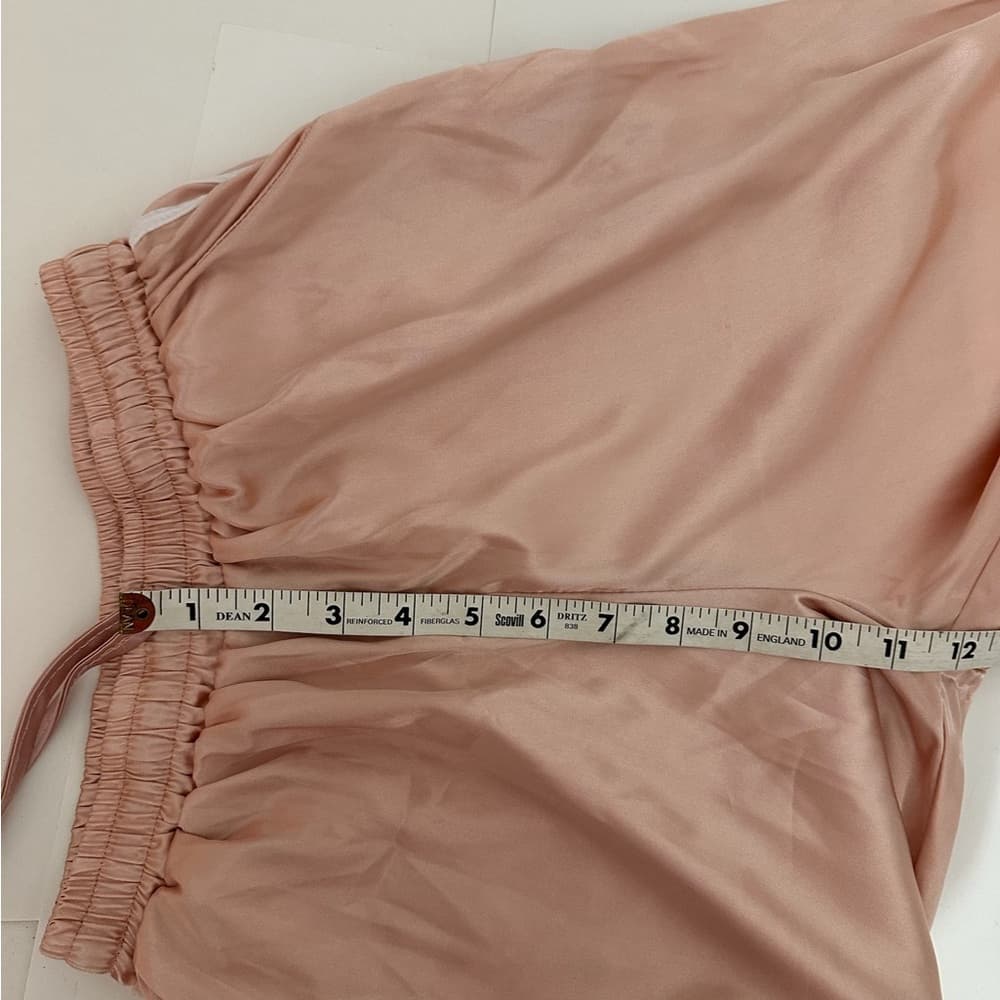 Blush Pink Satin Tracksuit Set Jacket & Pants Streetwear - SEE NOTES ON SIZING - Thumbnail 12