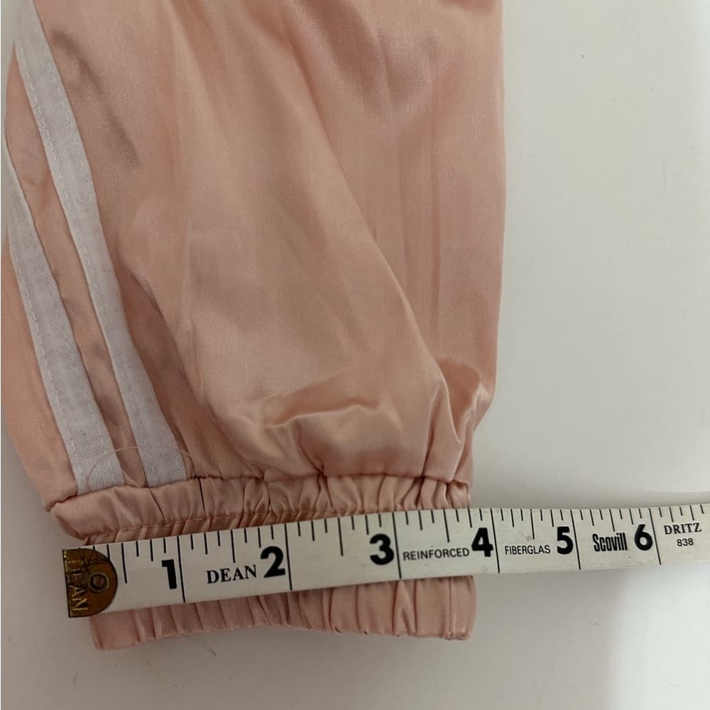 Blush Pink Satin Tracksuit Set Jacket & Pants Streetwear - SEE NOTES ON SIZING - Thumbnail 10