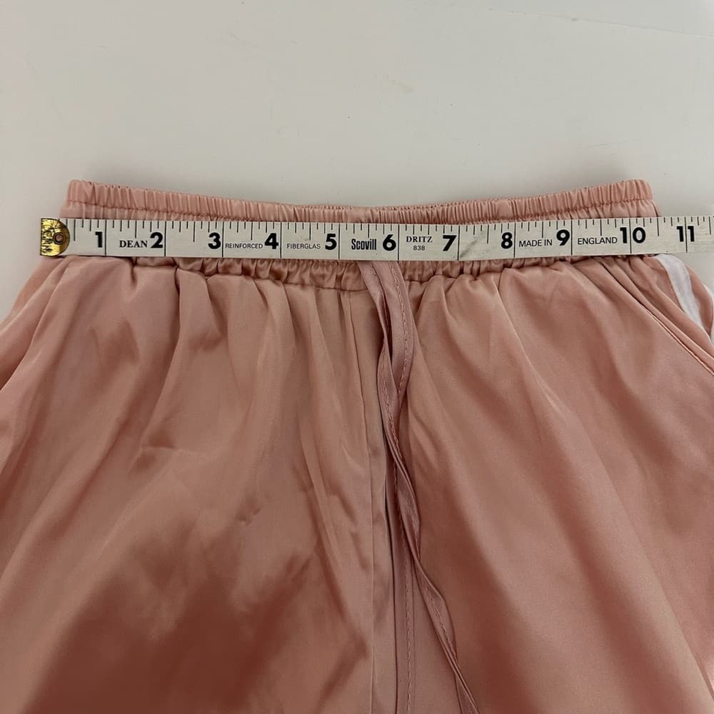 Blush Pink Satin Tracksuit Set Jacket & Pants Streetwear - SEE NOTES ON SIZING - Thumbnail 8