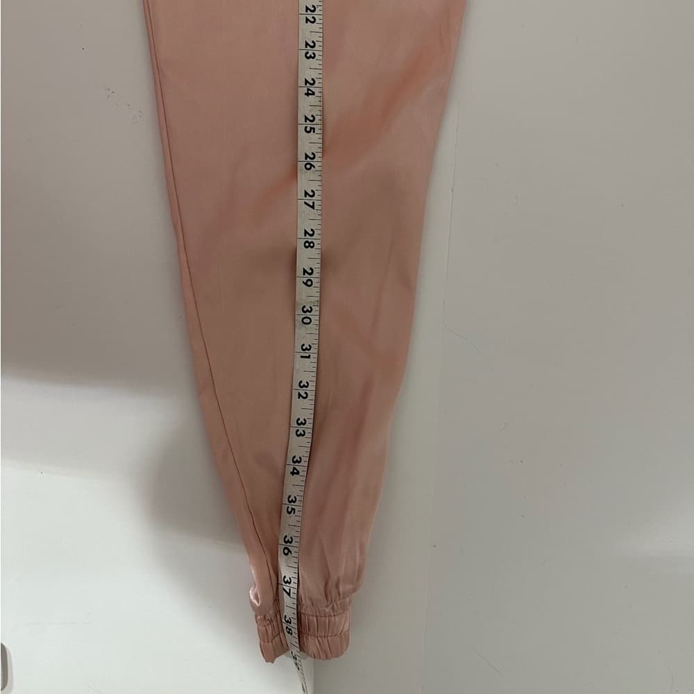 Blush Pink Satin Tracksuit Set Jacket & Pants Streetwear - SEE NOTES ON SIZING - Thumbnail 13