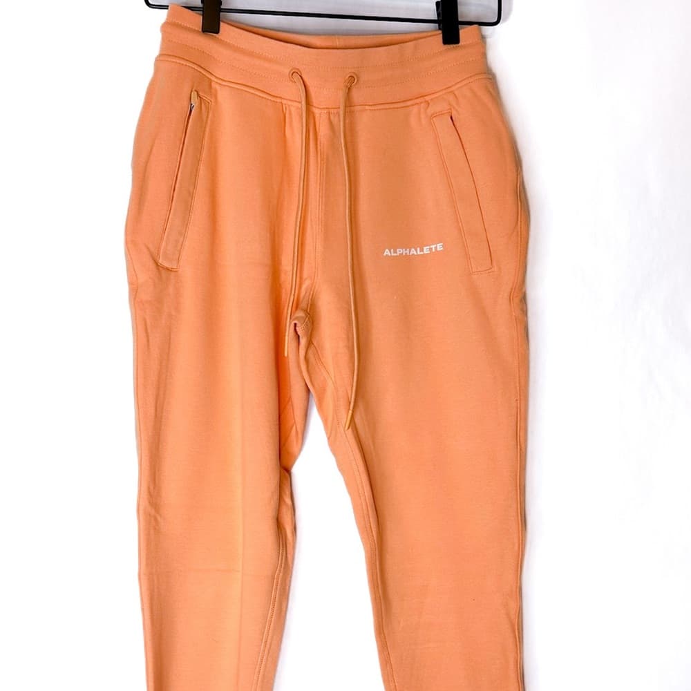 NWOT Alphalete Essential Joggers in Orange Frost Size Small Womens Workout Pants - Thumbnail 7