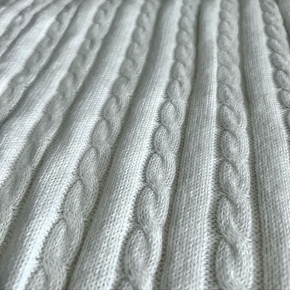 ASCOT+HART Wide Leg Graphic Yarn Knit Sweater Pants Off-White Women’s Size Large - Thumbnail 6