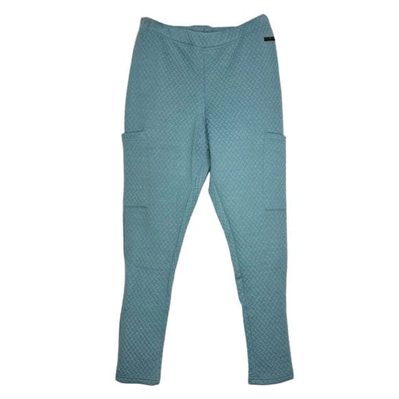 NWT Nine West Active Textured Leggings Cargo Pocket Women Medium Athleisure - Thumbnail 13