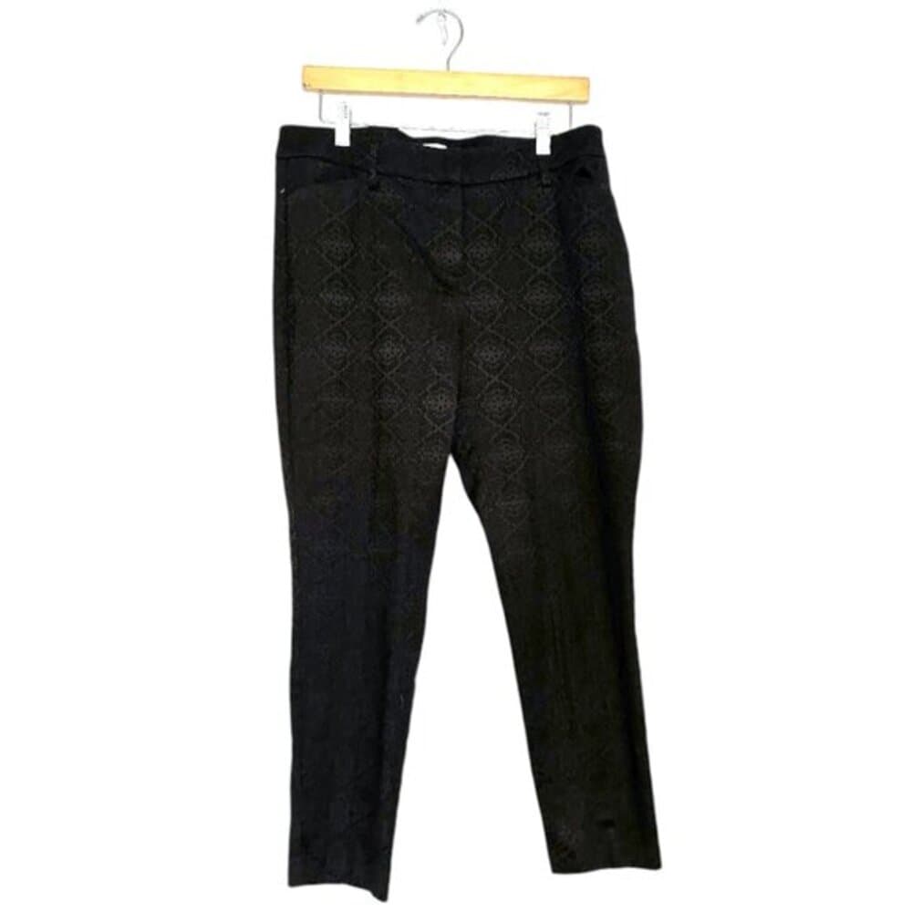 Monsoon Black Patterned / Textured Pants - Womens Size 10 - Thumbnail 7