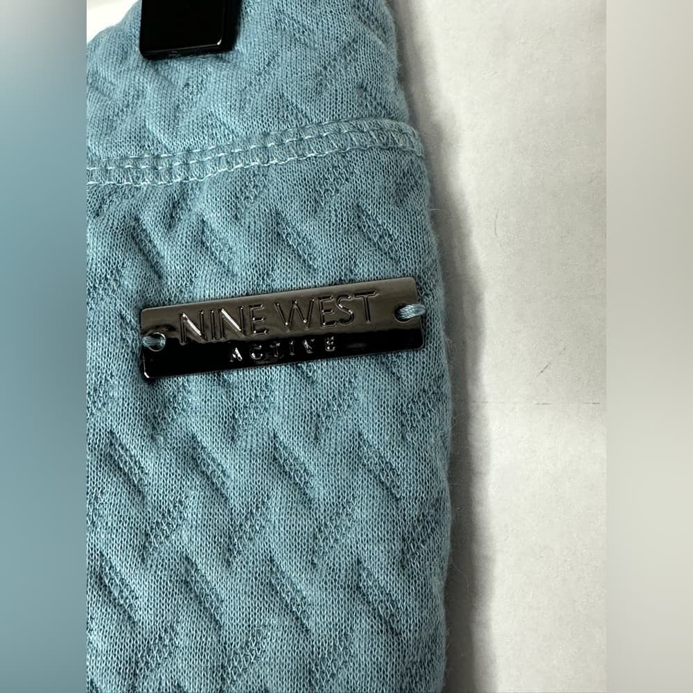 NWT Nine West Active Textured Leggings Cargo Pocket Women Medium Athleisure - Thumbnail 3