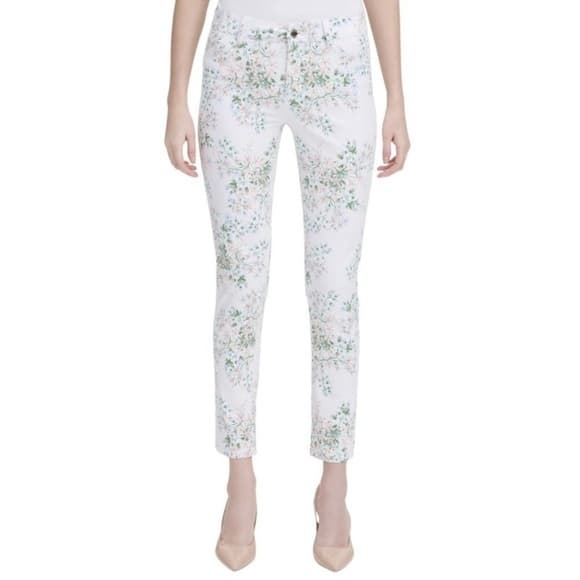 Calvin Klein Romantic Spring Summer Dreamy Floral Print Pants Women’s Size 8 - Thumbnail 13