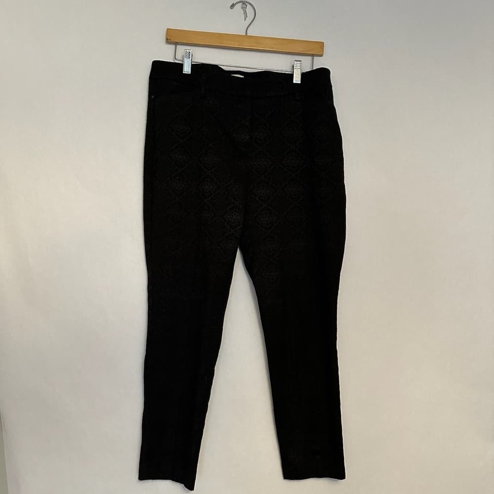 Monsoon Black Patterned / Textured Pants - Womens Size 10 - Thumbnail 6
