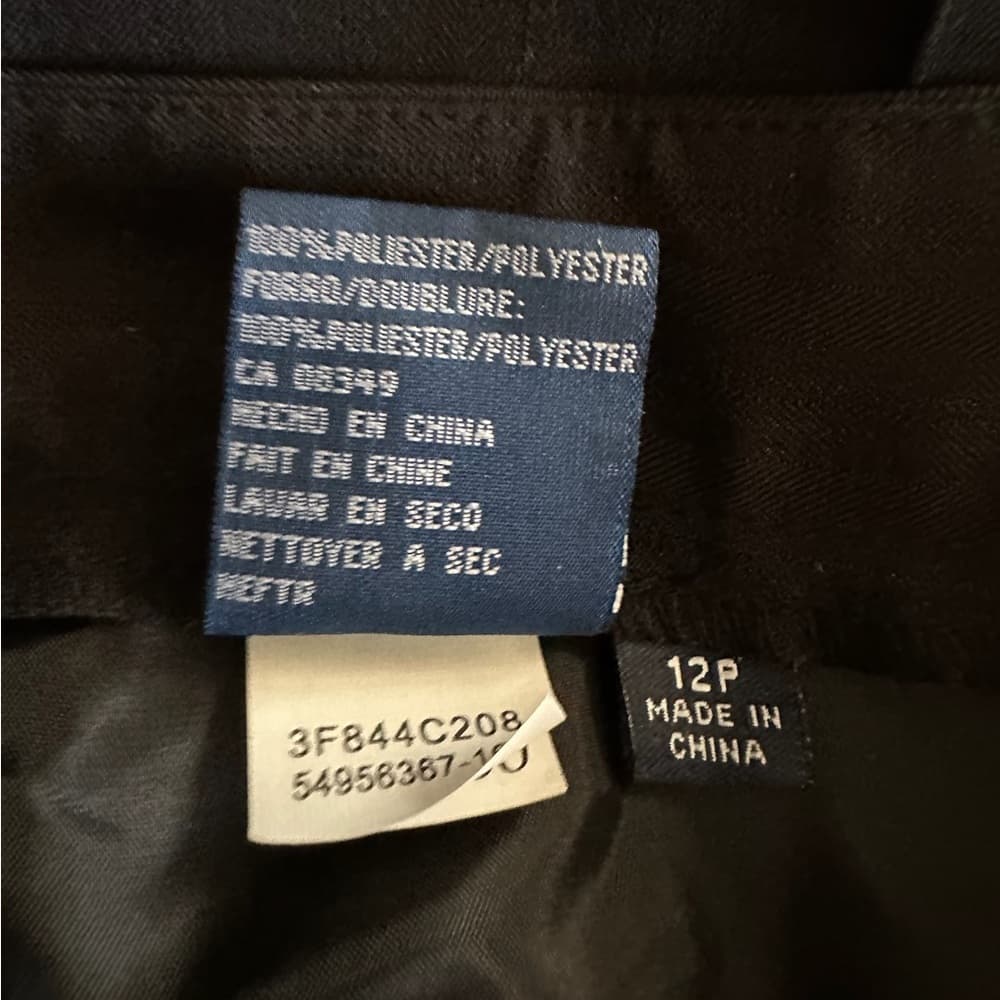Evan Picone PETITE Black 2 Piece Suit Button Vintage Career Office 12P Petite - Thumbnail 9