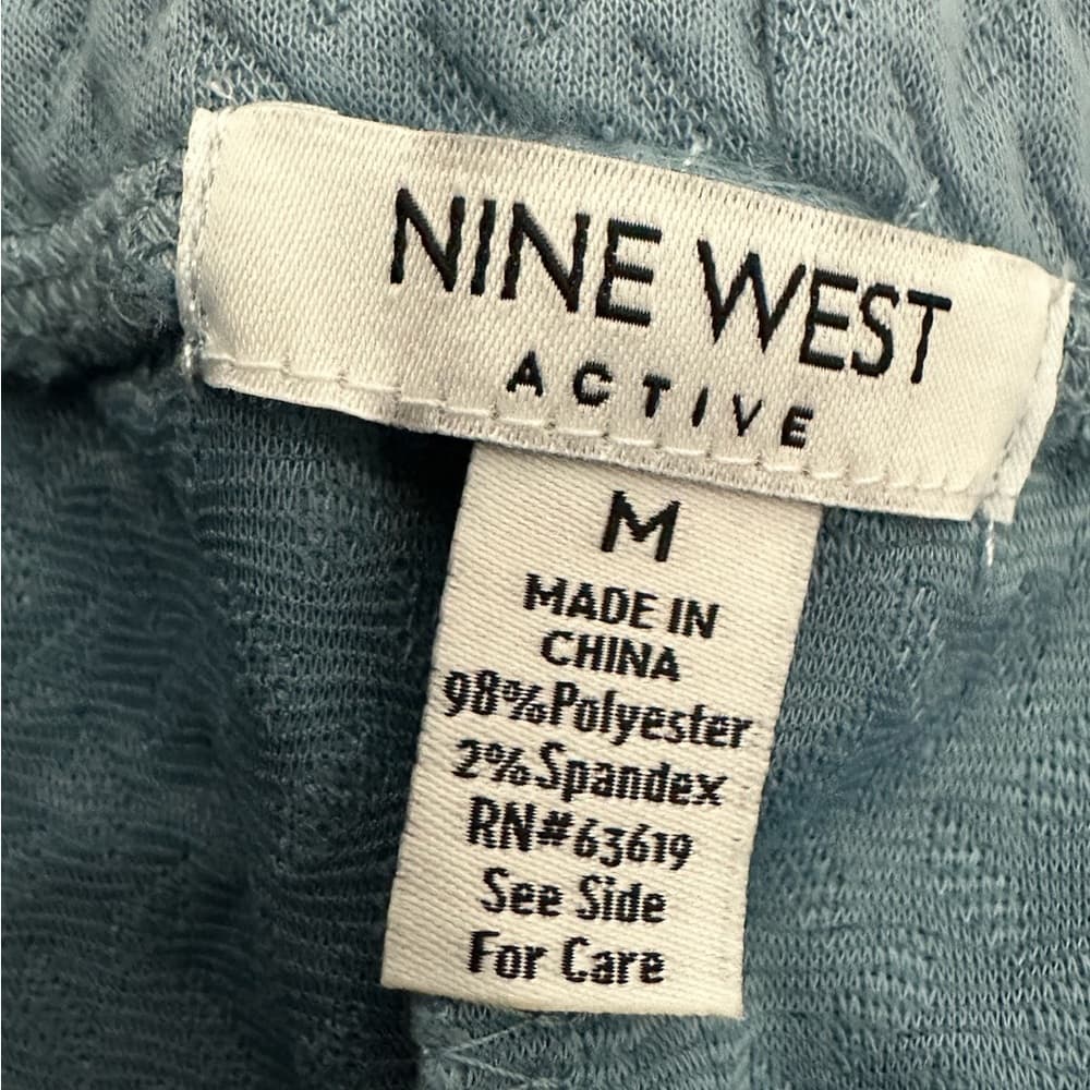 NWT Nine West Active Textured Leggings Cargo Pocket Women Medium Athleisure - Thumbnail 8